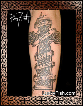 Big Daddy Cross Celtic Tattoo Design – LuckyFish Art