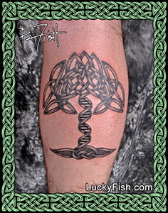DNA Family Tree of Life Celtic Tattoo Design – LuckyFish Art