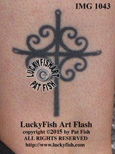 San Xavier Cross Tattoo Design – LuckyFish Art