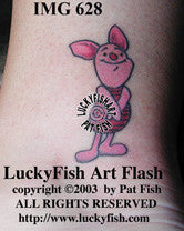 Piglet Tattoo Design – LuckyFish Art