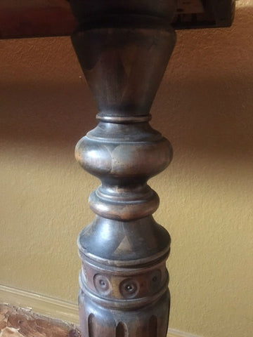 Antique Table Leg before Oil Treatment