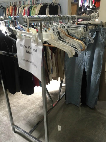 Agua Fria Food & Clothing Bank Men's Rack