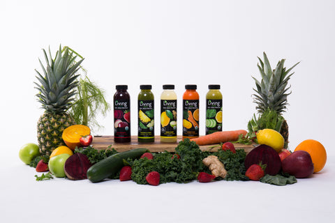 Organic cold-pressed fruit and vegetable Living Juice by o2 Living