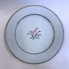 Vintage Noritake Crest 5421 Dinner Plate Pink Flower Green Silver Stems