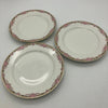 Limoges Toronto Winnipeg 3 Bread and Butter Plates 6-1/4" Pink Roses Swags