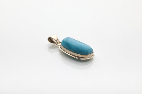 Larimar set in Gold