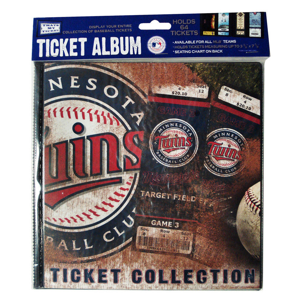 Ticket Album MLB Minnesota Twins (Holds 96 Tickets)