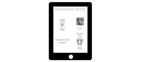 Review an email of your engraving proof