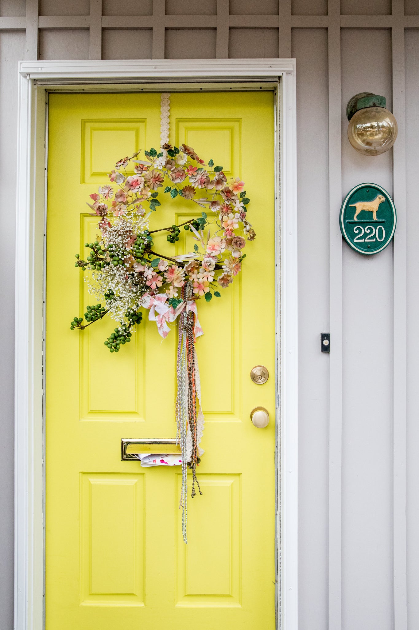 Tiffany Pratt colorful Toronto home yellow door 