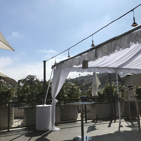 Tent Rental at seven-degrees in Laguna Beach CA