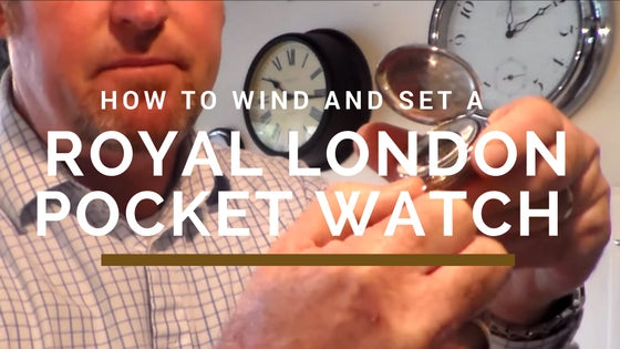 how to wind and set a pocket watch
