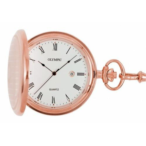 rose gold pocket watch