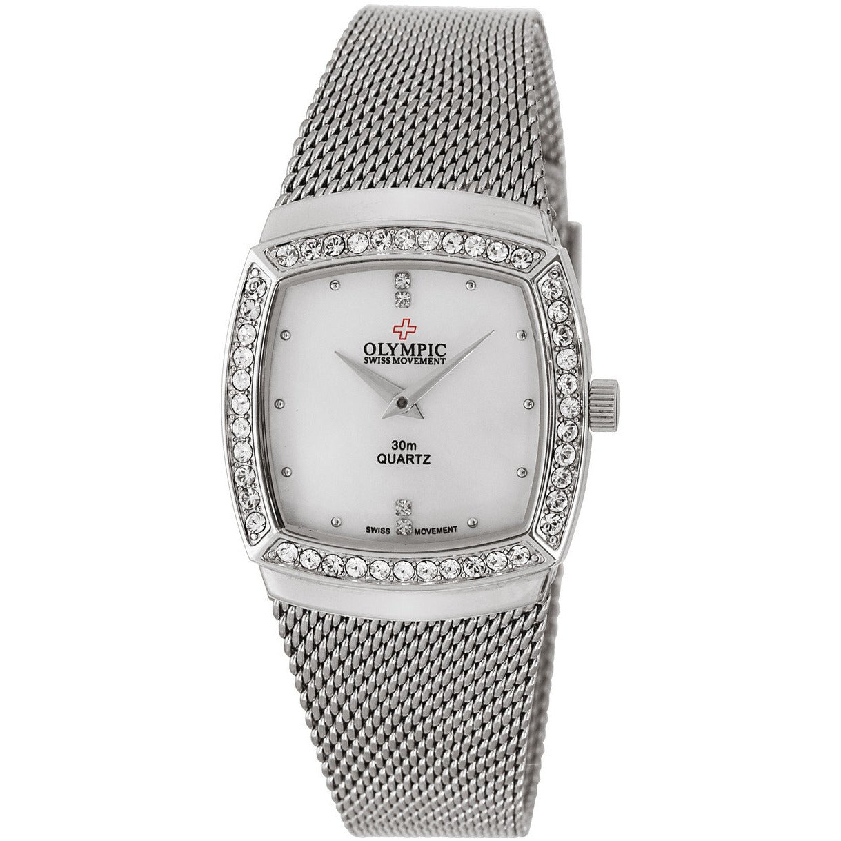 Genuine Swiss Made Silver Classic by Olympic Watches 78347