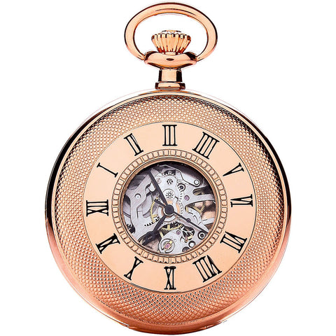 Royal London Rose Gold Pocket Watch 90047-03