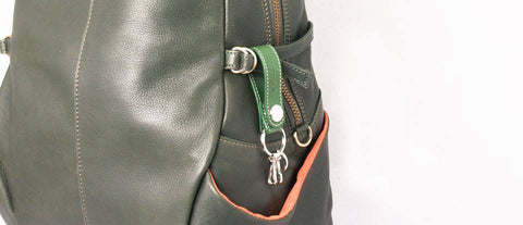 Leather key holder Flathority 