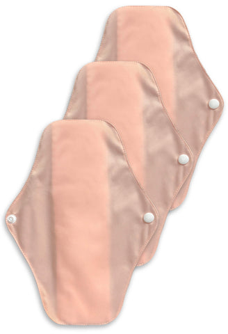 affordable reusable period pads in nude beige neutral colour leakproof stay dry technology great alternative to disposable menstrual products best selling in Australia