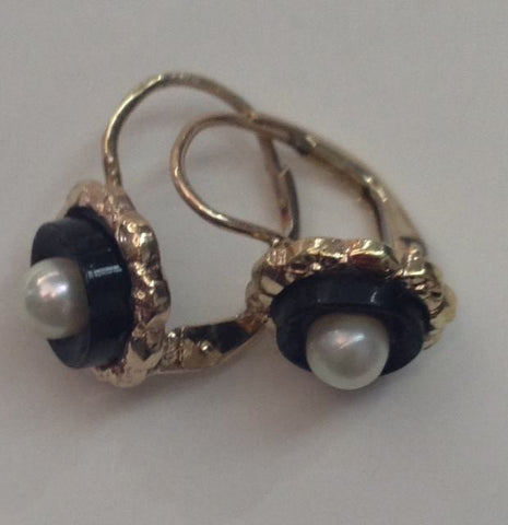 Gold and Gold Filled Pearl Earrings