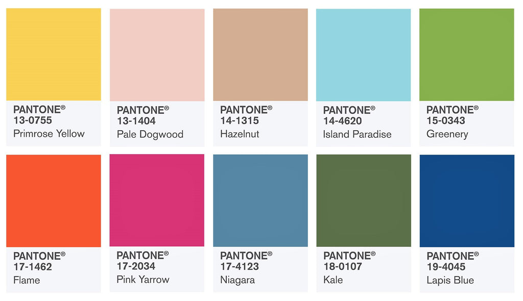 Pantone colors for 2017