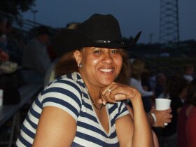 Owner of Cowboy Hats and More at a local rodeo