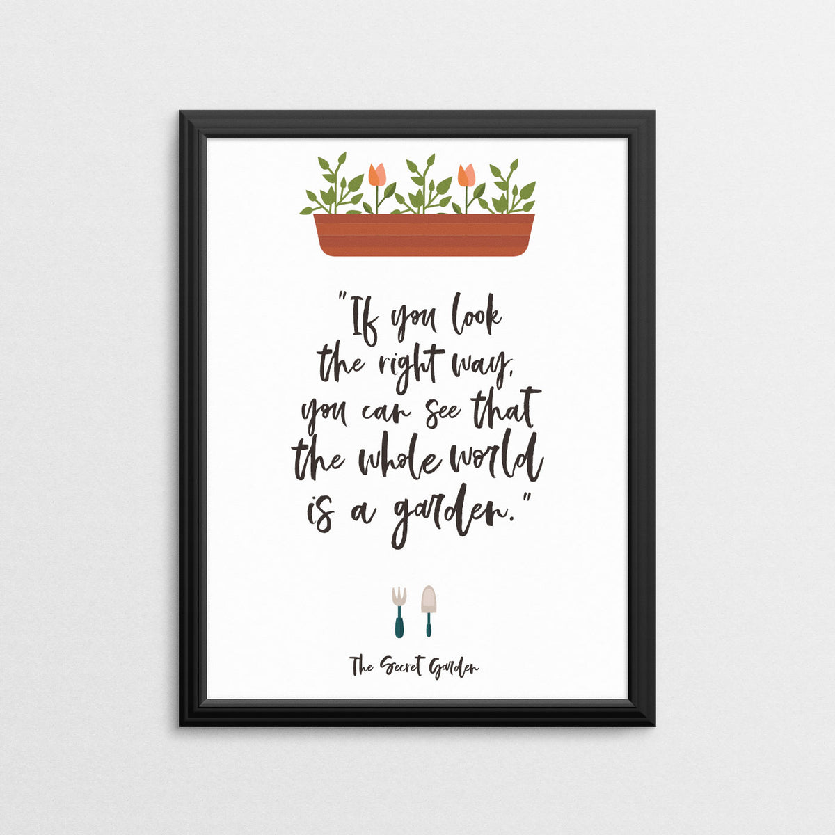 Secret Garden Quote Wall Prints And Digital Prints Ampersand