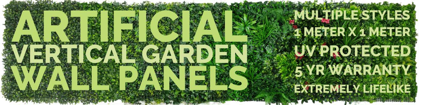 Artificial 1m x 1m UV Stabilised Vertical Garden and Green Wall Panels Banner - Multiple Style, 1 meter by 1 meter, UV Stabilised, 5 year warranty, Extremely lifelike