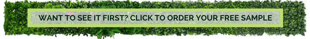 Click to order free sample of artificial green tropics vertical garden plant panel