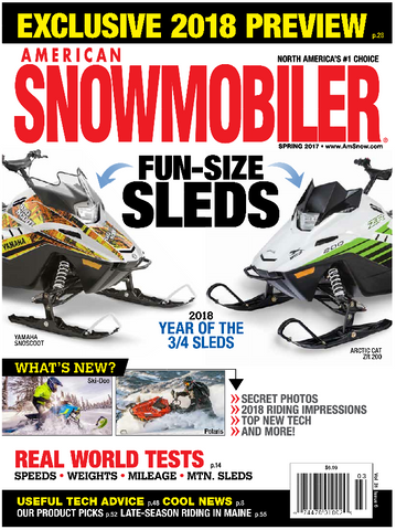 Snowmobaby featured in American Snowmobiler Magazine Hot Products!