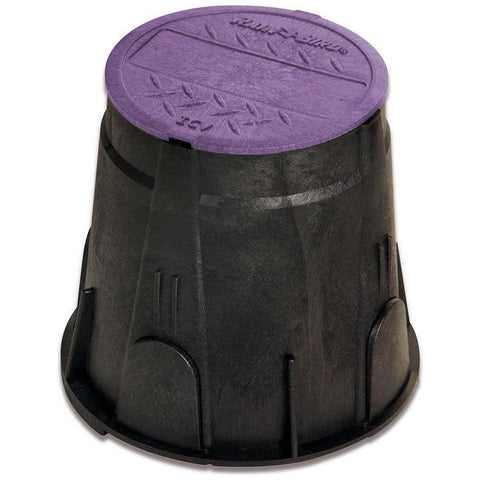 Rain Bird - VB7RNDP - 7 in. Round Valve Box - Purple Lid - - Irrigation - Big Frog Supply