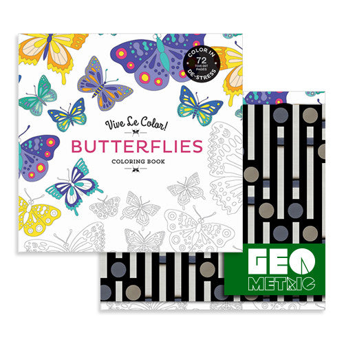 Vive Le Color! Butterflies Coloring Book (Q321311)