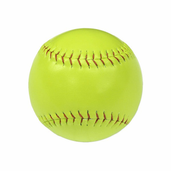 Champion Sports Optic Yellow Synthetic Leather Softballs Pack of 12 