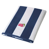 40 x 70 26.5 Lbs. Terry Loop Cabana Stripe Towel Imprinted with Logo (Q836211)