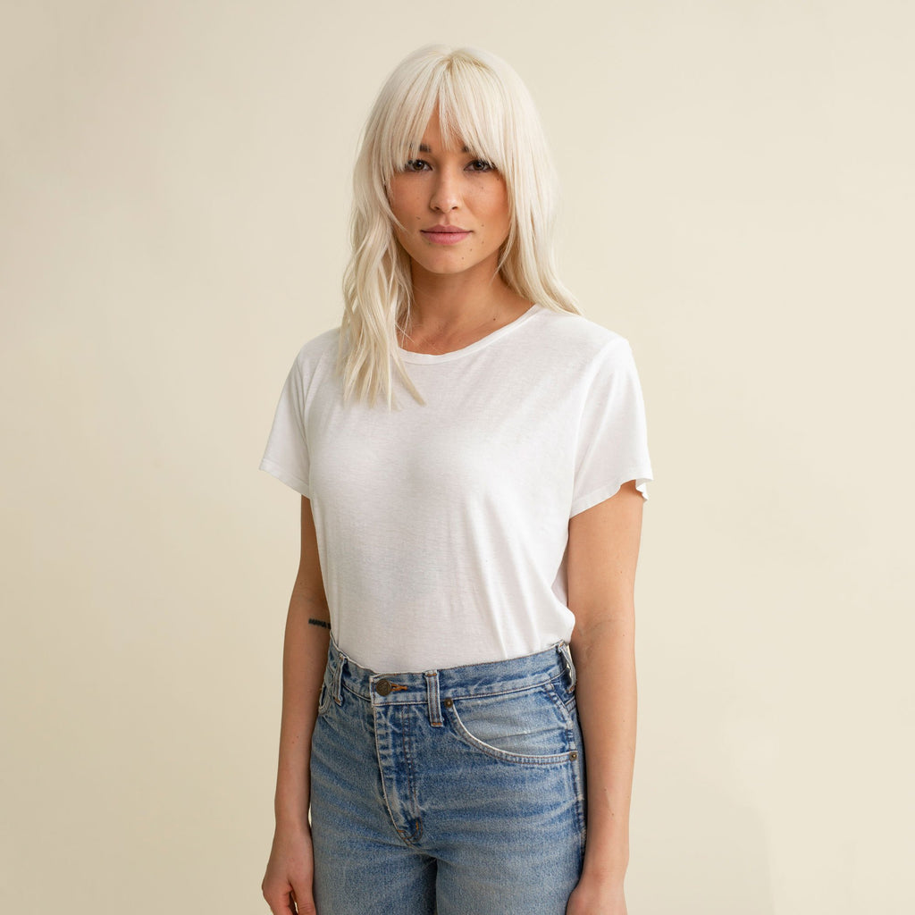 jungmaven ojai tee, washed white