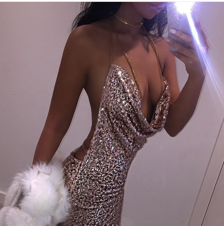 kendall jenner sparkly birthday dress