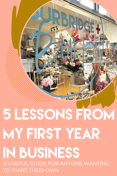 5 lessons from my first year in business