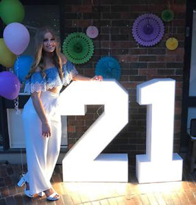 LED Marquee Number for Birthday Party