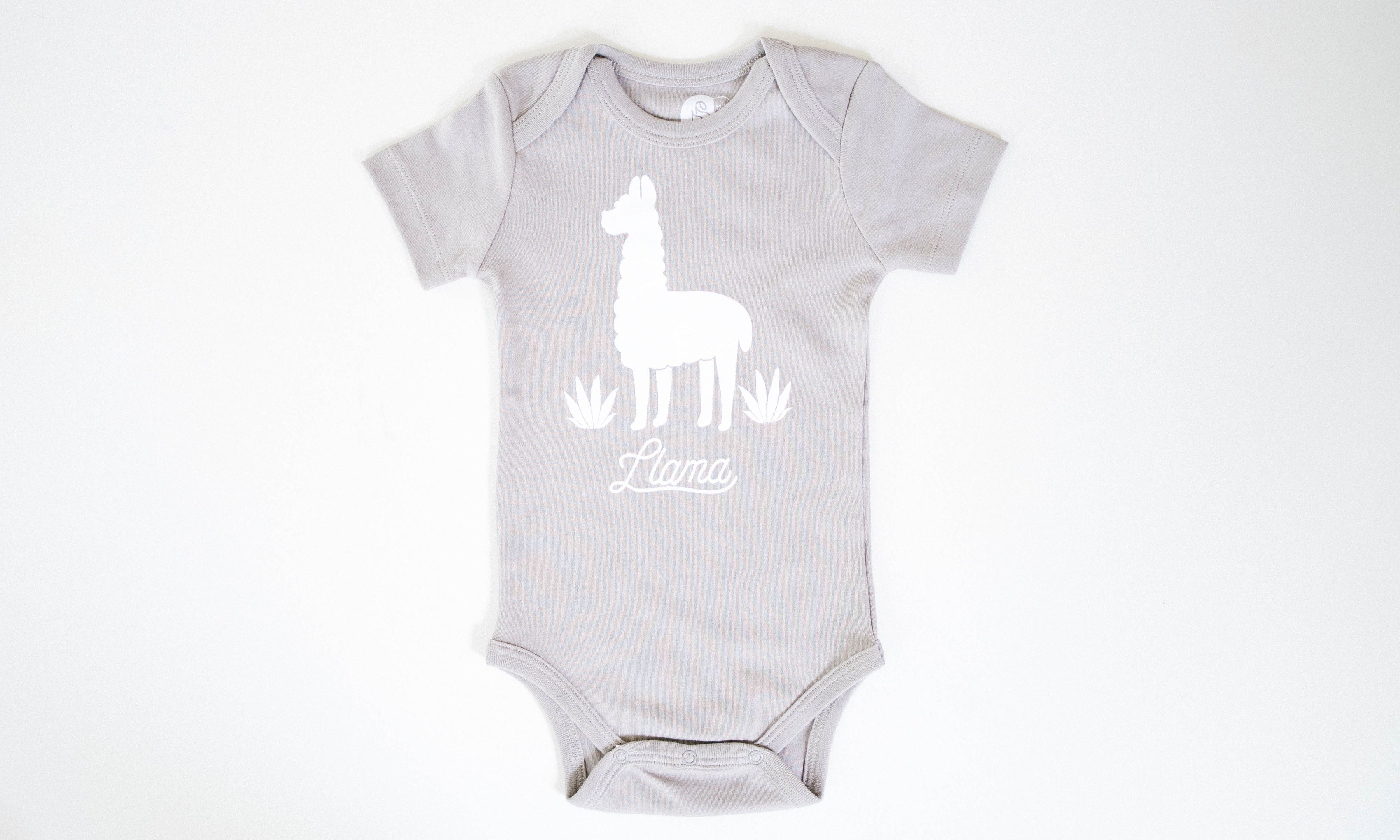 llama onesie baby