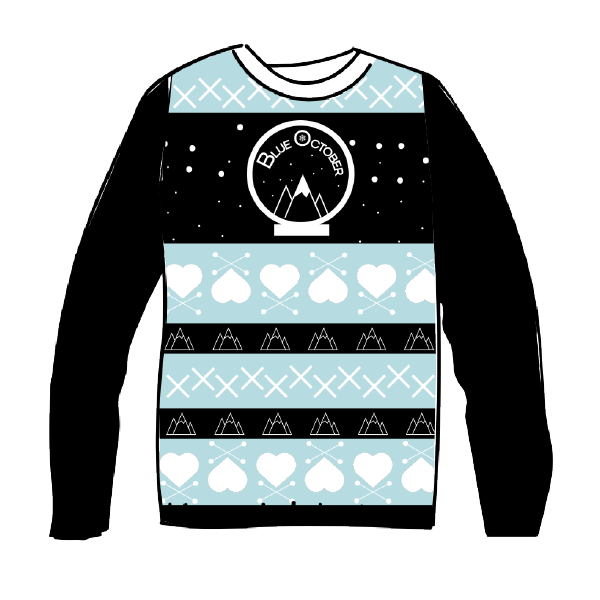 Direct grafisch Regeringsverordening Blue October - Snow Globe Winter Sweater - Bandwear