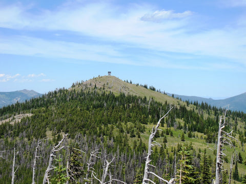 Stark Mountain Lookout tower in Ninemile  Valley Montana
