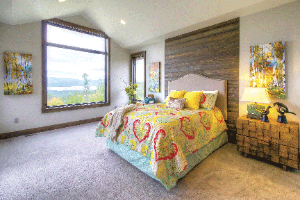 Ridgeline Luxury Cabin bedroom julie berquist