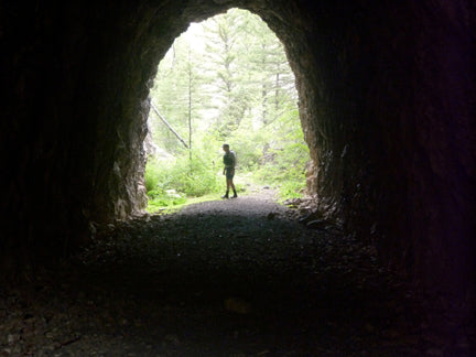 An old mining railway tunnel. David Reese photo