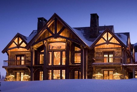 Photo courtesy Bitterroot Design Group berman timber frame home montana living