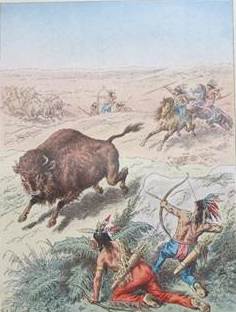 buffalo hunters art work montana living
