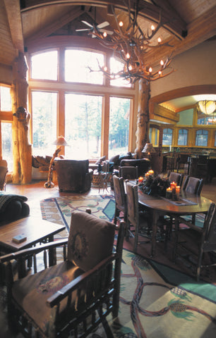 don briggs architect hamilton montana living great room log home