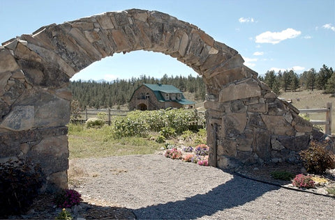 roman arch peggy steffes stonemason bitterroot valley montana living