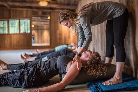 yoga center montana, arthur m blank foundation, AMB basecamp, montana living, woman with horse at montana ranch