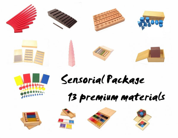 Premium Classroom Sensorial Package 1 13 Montessori Materials Pink Montessori 