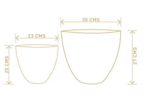 Dimensions - Echoing Eternity Slim - Ceramic Pots - Root Bridges