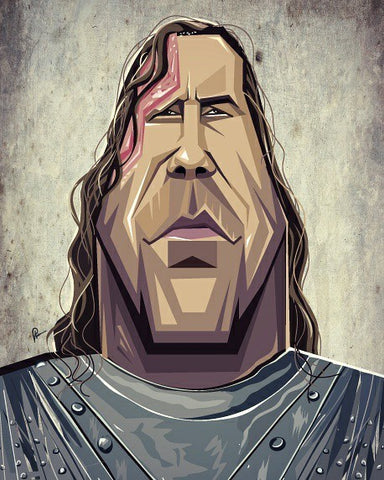 Hound, Sandor Clegane, The Hound, Game of Thrones, Character Tribute, Pop Caricature Art by Prasad Bhat