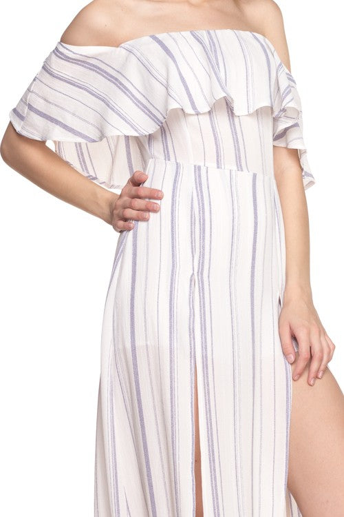 One piece romper wwith side slits