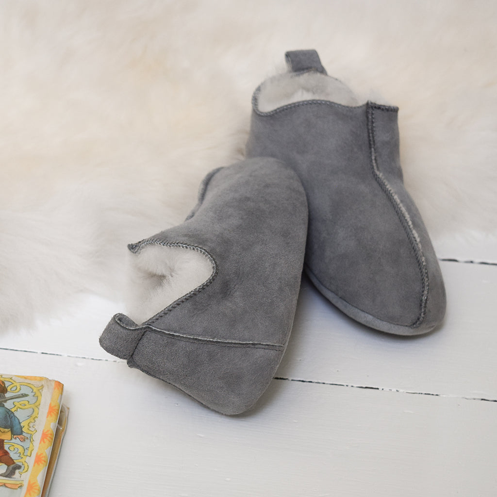 kids sheepskin slippers